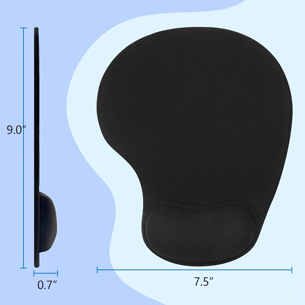 Mouse Pad With Wrist Rest, Gel Wrist Support Mousepad, Pain Relief Laptop Comput