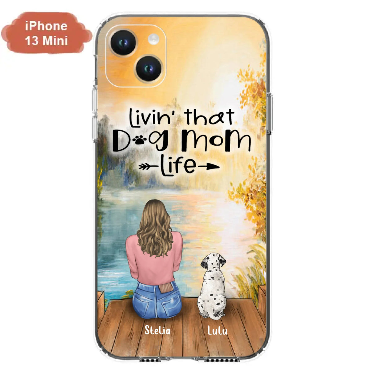 Custom Personalized Dog Mom Phone Case - Gift for Dog Lovers - iPhone & Samsung Case with upto 4 Dogs