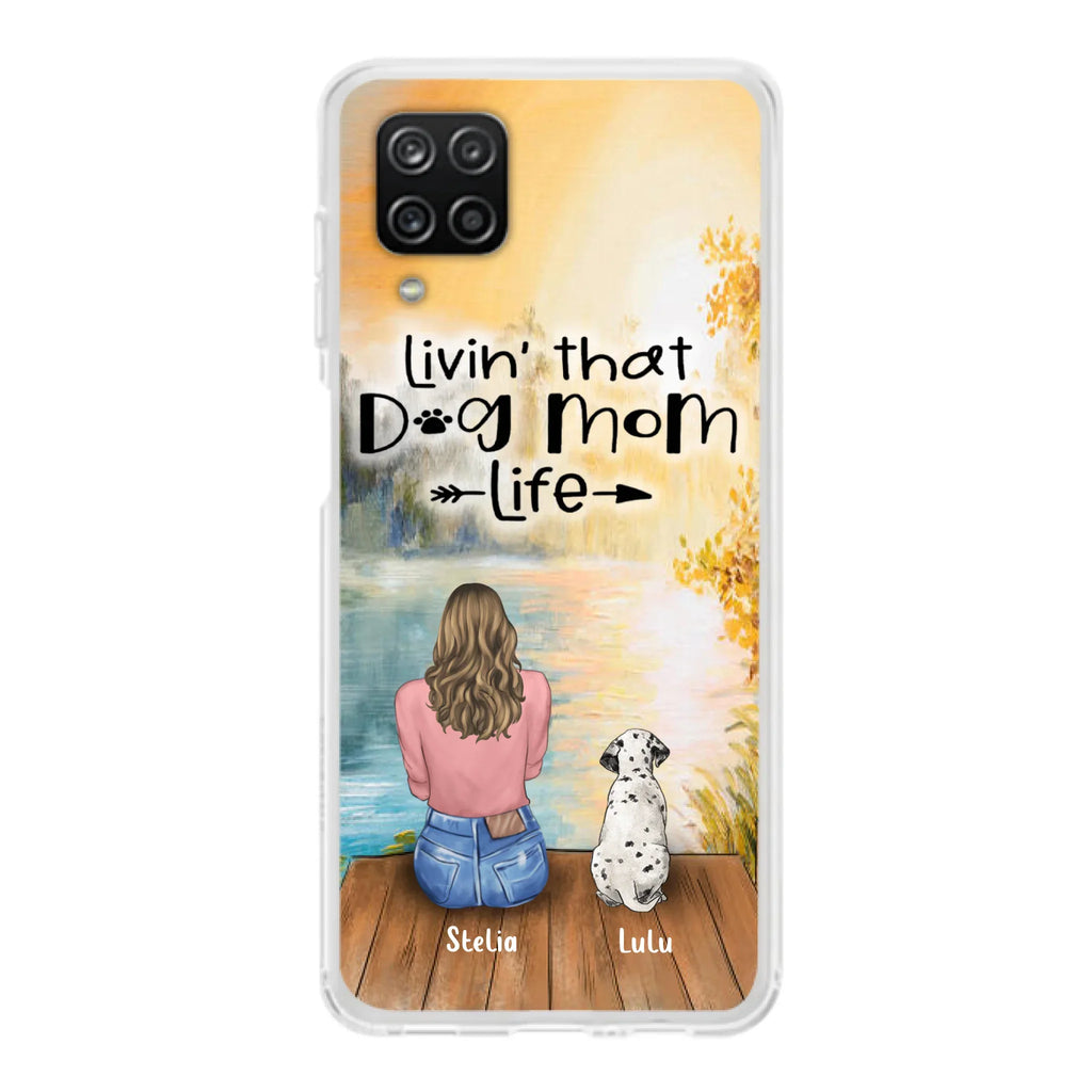 Custom Personalized Dog Mom Phone Case - Gift for Dog Lovers - iPhone & Samsung Case with upto 4 Dogs