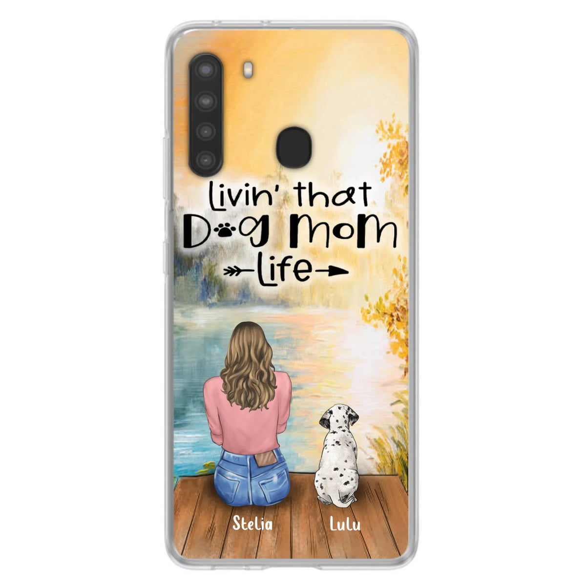 Custom Personalized Dog Mom Phone Case - Gift for Dog Lovers - iPhone & Samsung Case with upto 4 Dogs