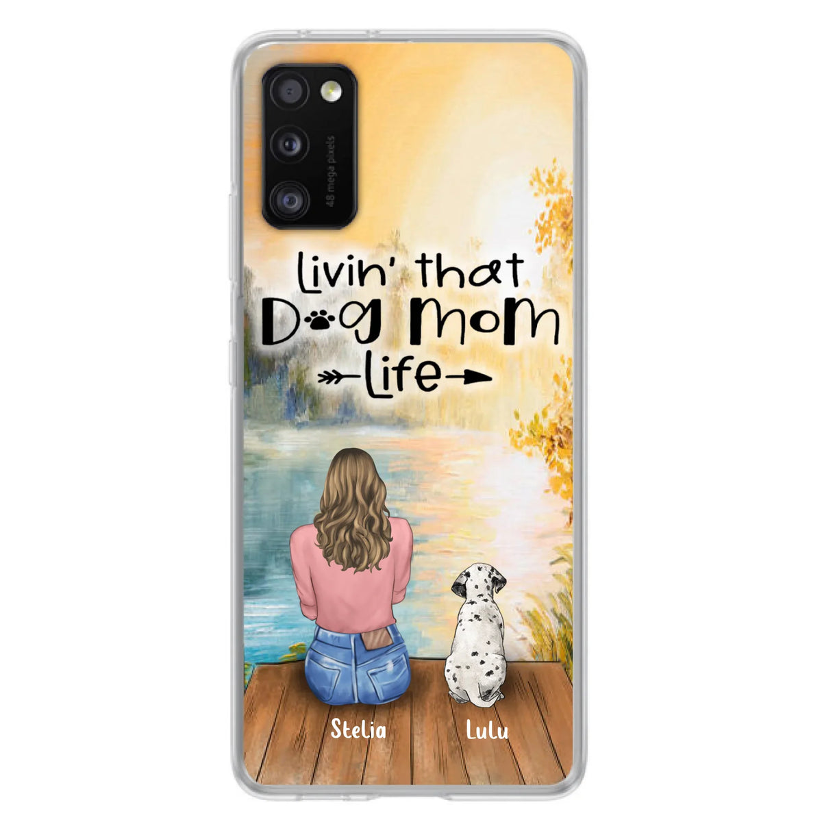 Custom Personalized Dog Mom Phone Case - Gift for Dog Lovers - iPhone & Samsung Case with upto 4 Dogs