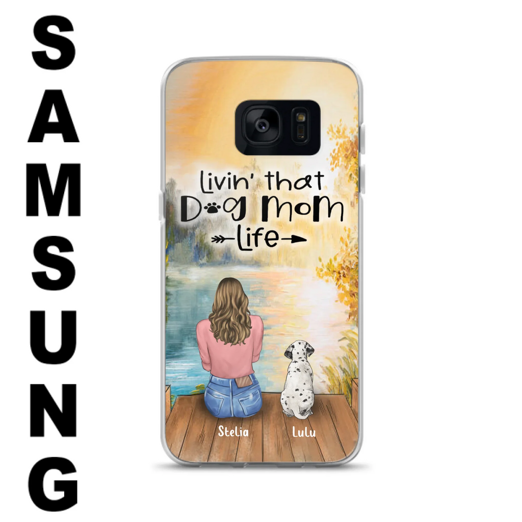 Custom Personalized Dog Mom Phone Case - Gift for Dog Lovers - iPhone & Samsung Case with upto 4 Dogs