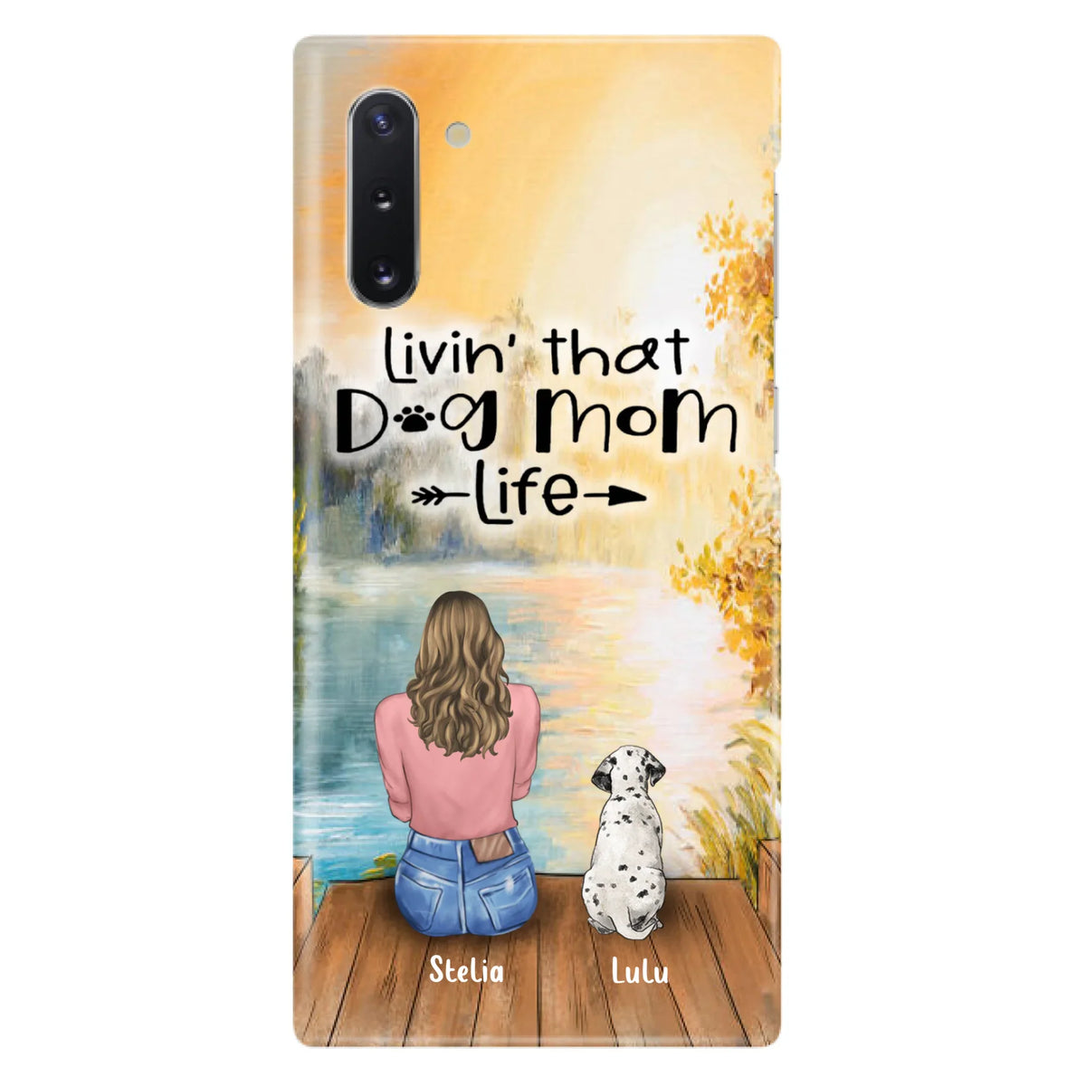 Custom Personalized Dog Mom Phone Case - Gift for Dog Lovers - iPhone & Samsung Case with upto 4 Dogs