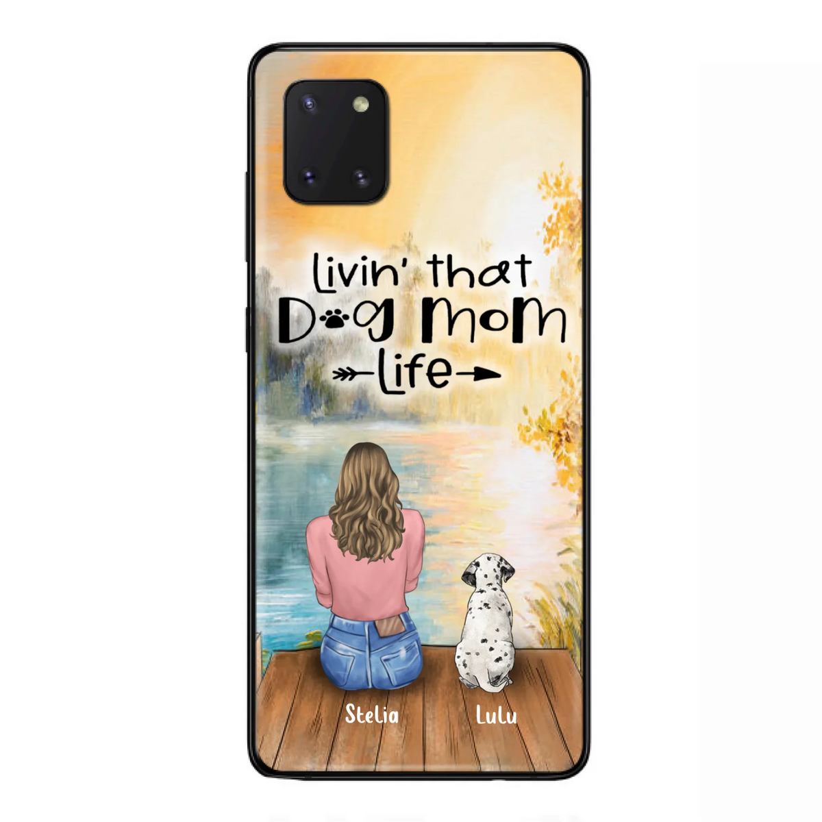 Custom Personalized Dog Mom Phone Case - Gift for Dog Lovers - iPhone & Samsung Case with upto 4 Dogs