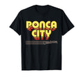 Ponca City Oklahoma Stripes T-Shirt - Trendy Graphic Unisex