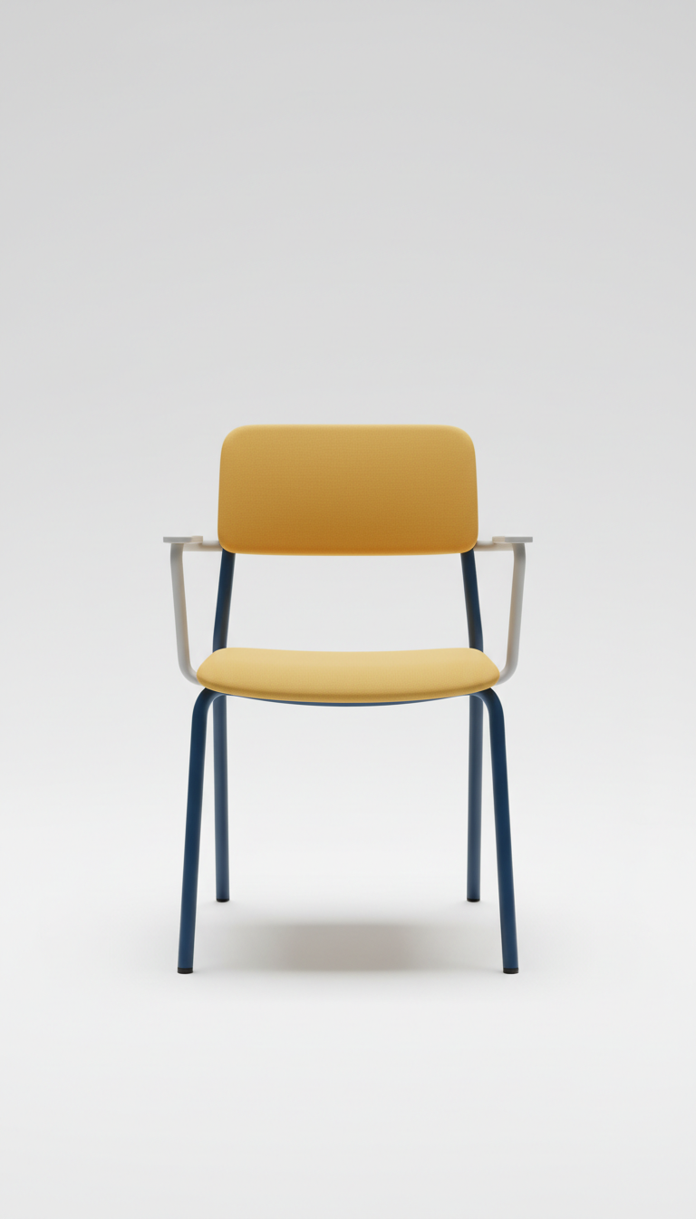 Powder-Coated Steel Task Chair