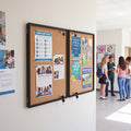 Enclosed Bulletin Board 47.5" x 35.5" with Aluminum Frame