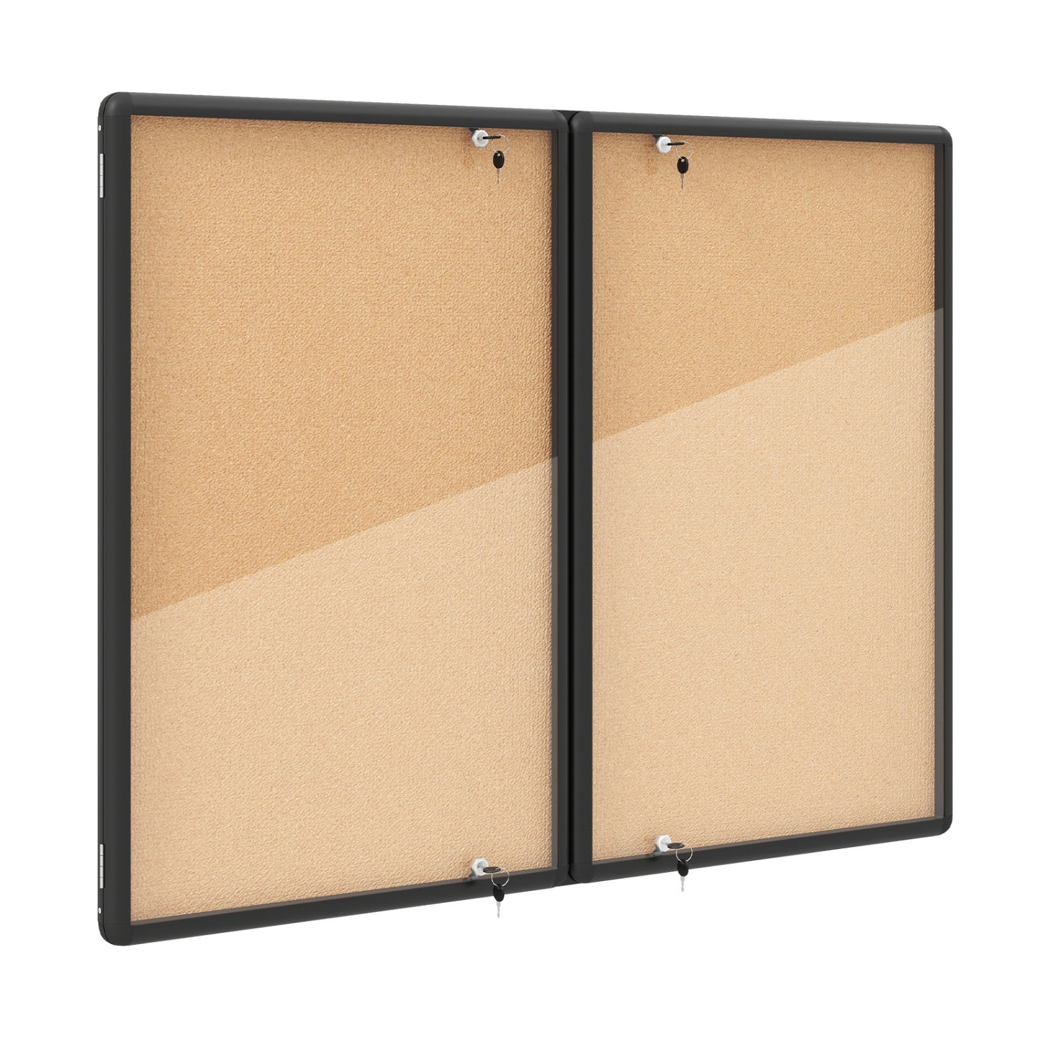 Enclosed Bulletin Board 47.5" x 35.5" with Aluminum Frame