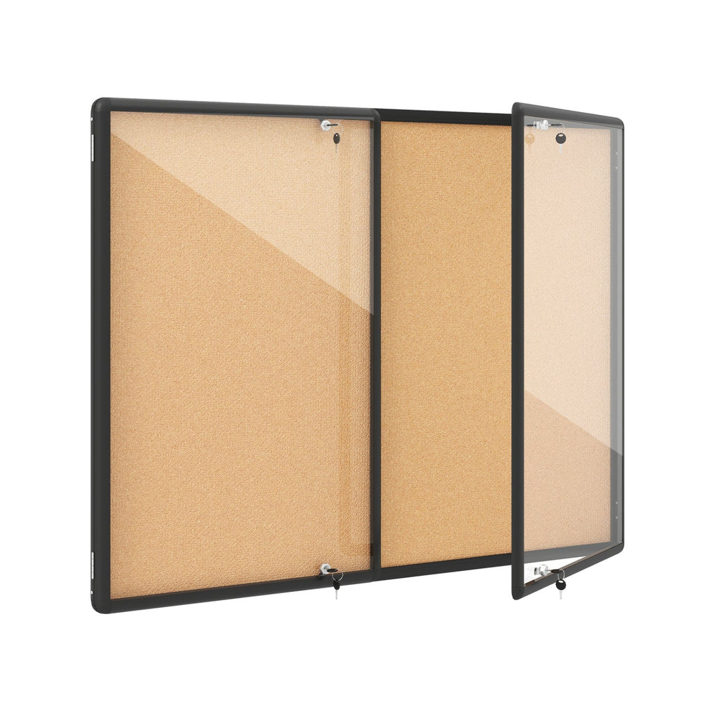 Enclosed Bulletin Board 47.5" x 35.5" with Aluminum Frame