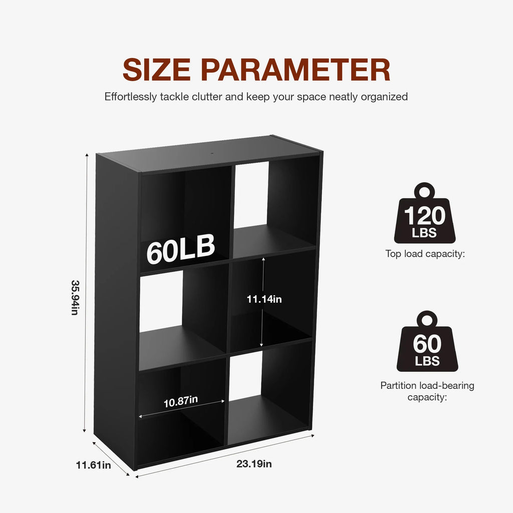 JHK 9 Cube Storage Organizer Bookcase