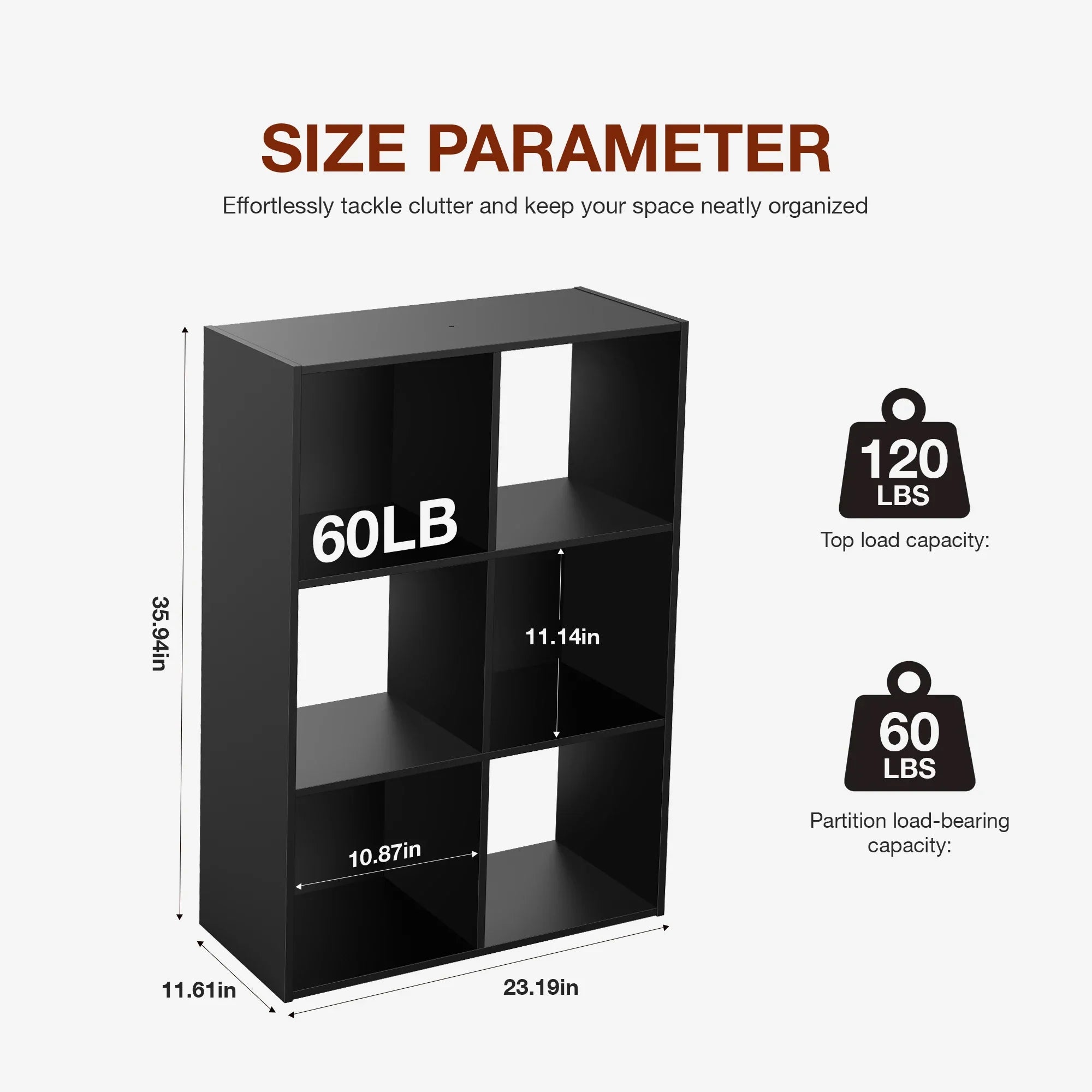 JHK 9 Cube Storage Organizer Bookcase