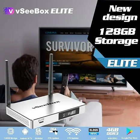 OTFHSPPMAWT Vseebox Elite Streaming Box With Voice Control