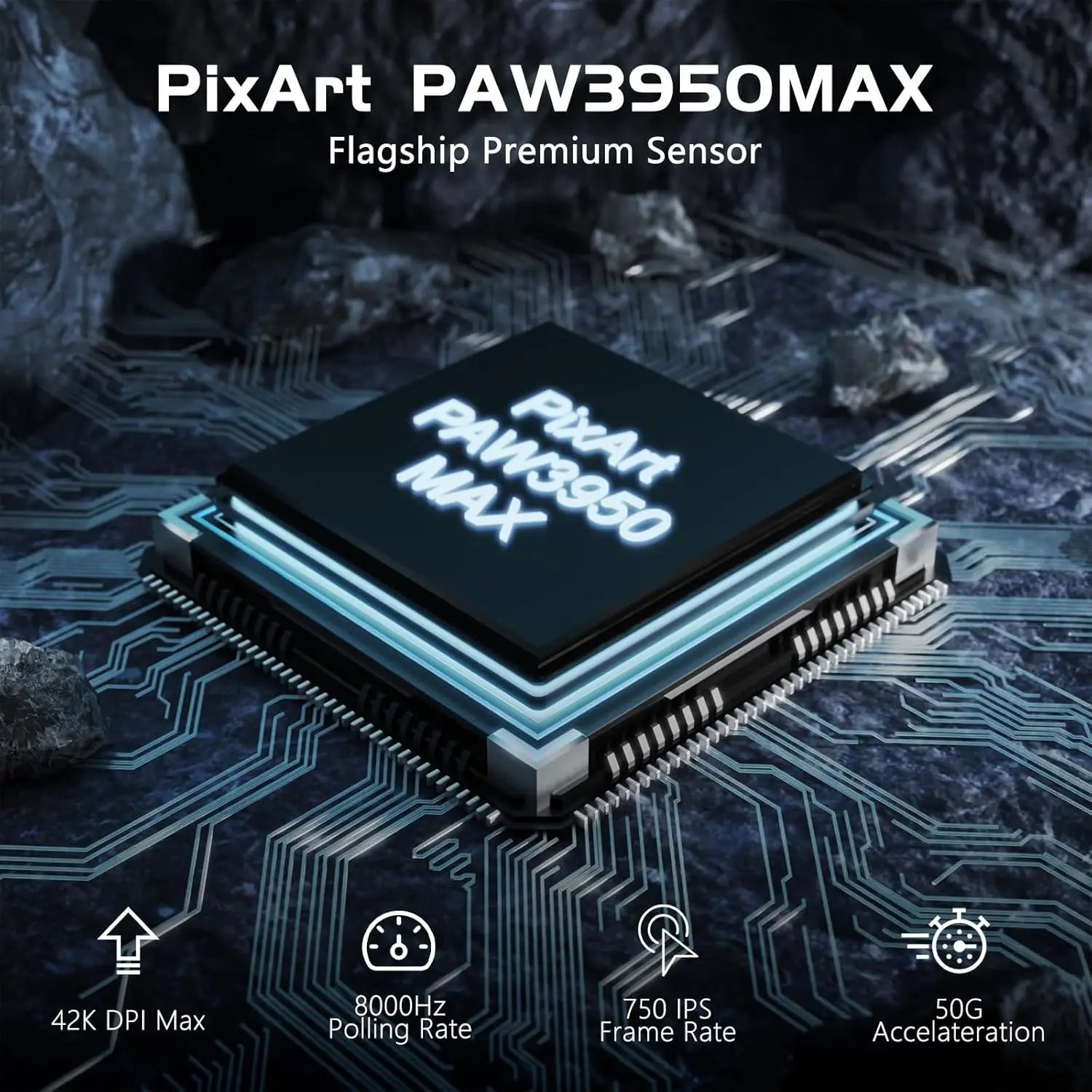 Attack Shark R6 Wireless Gaming Mouse With 8KHz Polling PAW 3950Max Sensor
