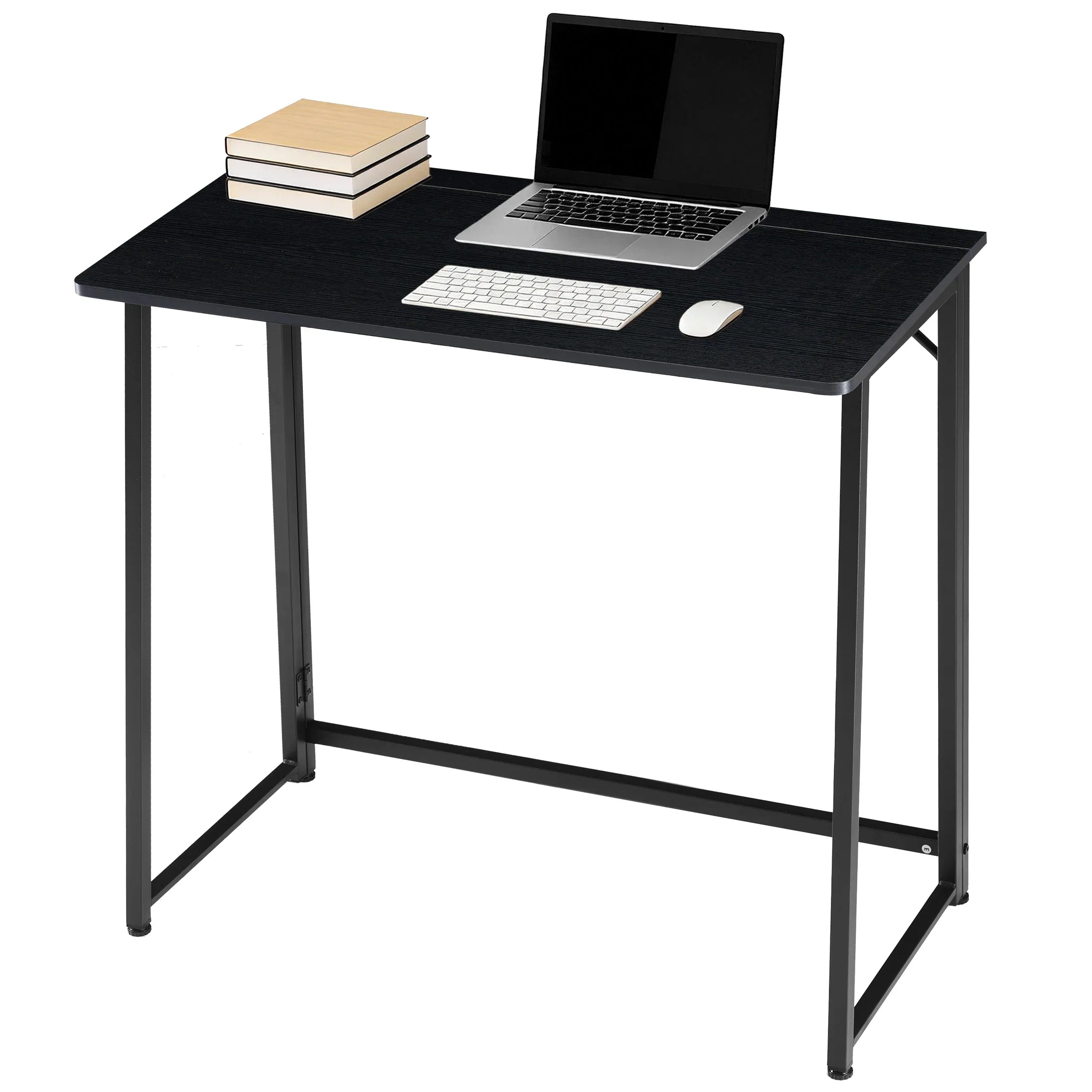 JHK Folding Office Desk, Metal Frame, Compact Foldable Computer Table
