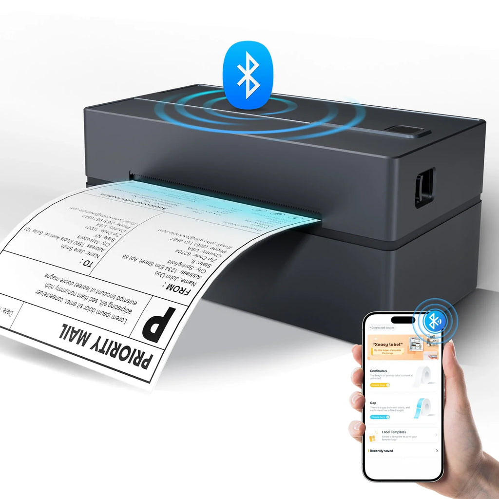 TakeYou Thermal Label Printer Portable No Ink USB Bluetooth 203DPI