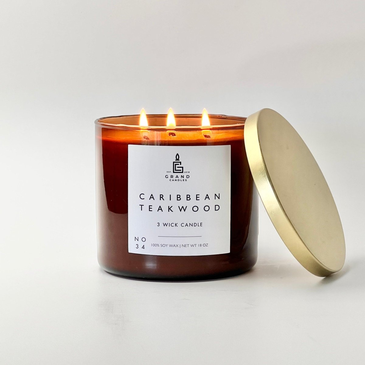 Caribbean Teakwood Soy Candle