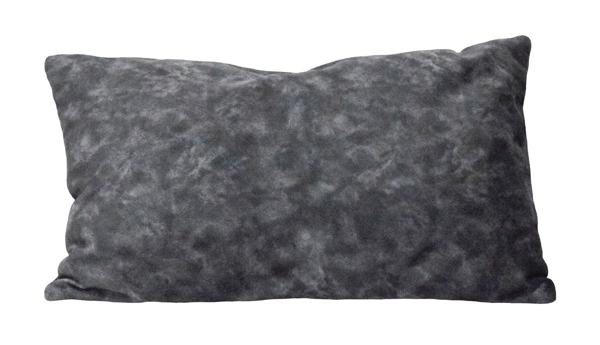 Charcoal Square and Lumbar Luxury Velvet Pillow | TRDPL03