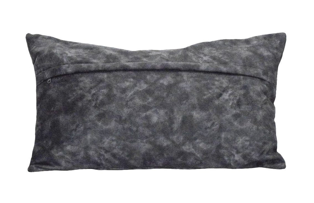 Charcoal Square and Lumbar Luxury Velvet Pillow | TRDPL03