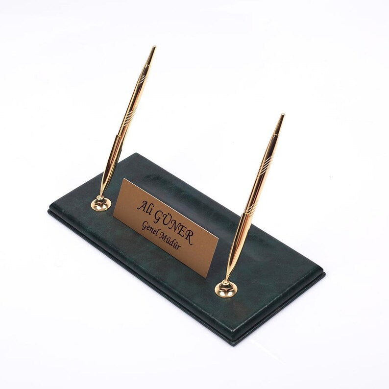 MOOG Leather Desk Set - Single Document Tray- Black - 10 PCS