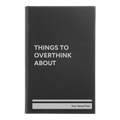 Personalized Things to Overthink About Leatherette Journal (small) | Black/Silver