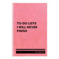 Personalized TO DO List Leatherette Sketch Book (small) | Pink