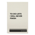 Personalized TO DO List Leatherette Journal (small) | White