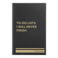 Personalized TO DO List Leatherette Sketch Book (small) | Black/Gold