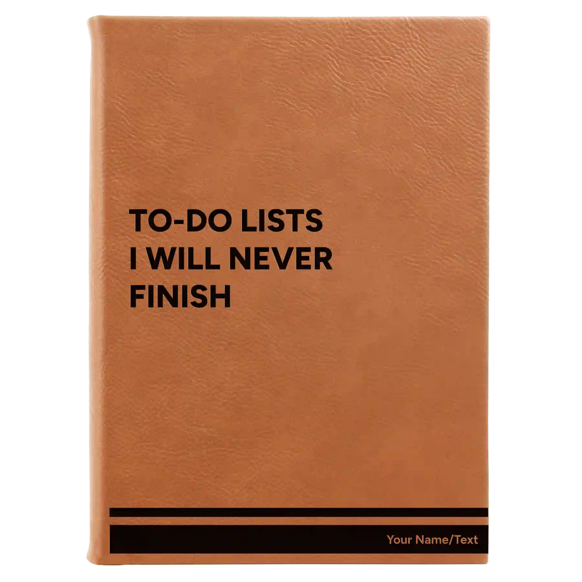 Personalized TO DO List Leatherette Sketch Book (large) | Rawhide