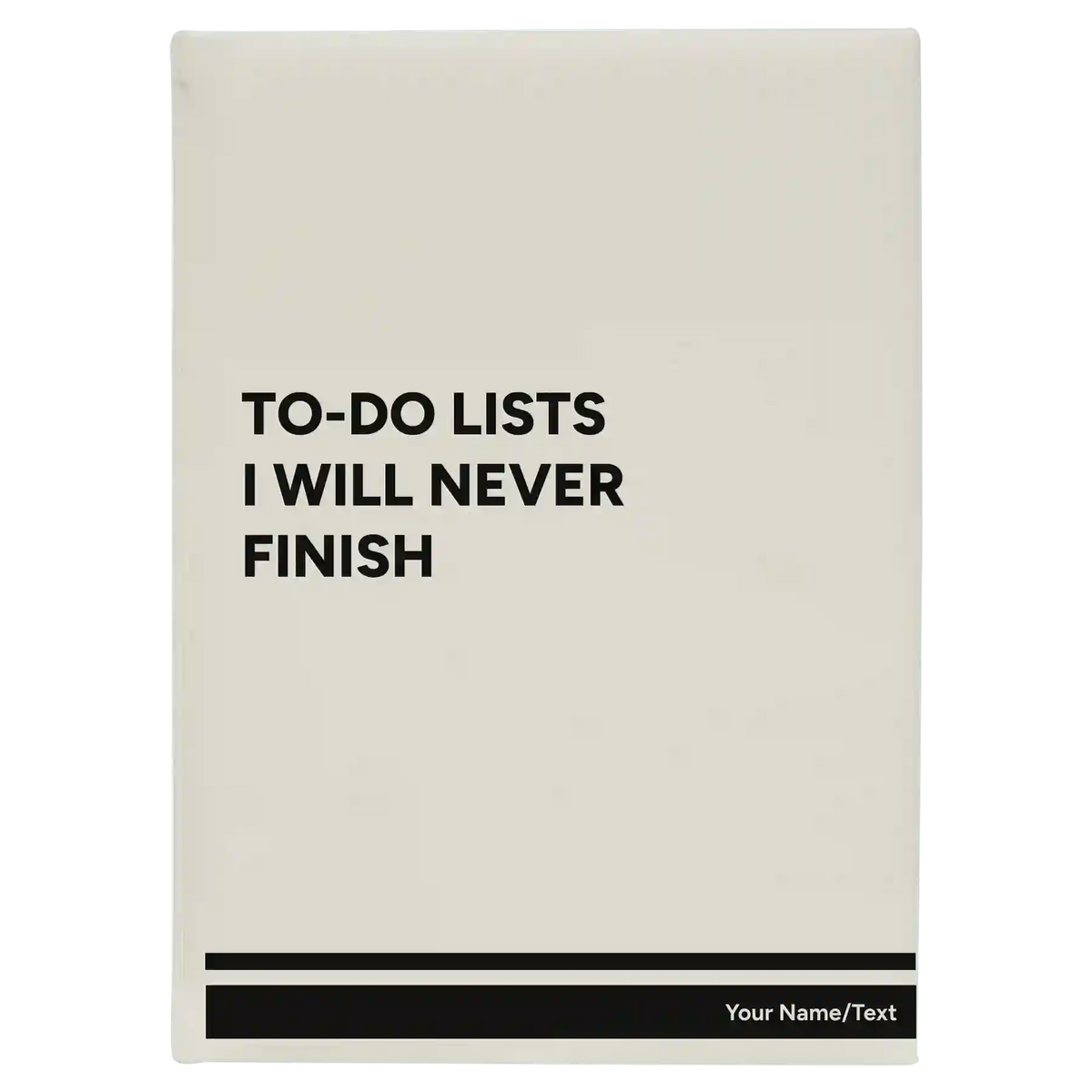 Personalized TO DO List Leatherette Sketch Book (large) | White