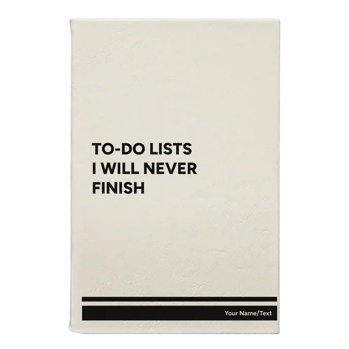 Personalized TO DO List Leatherette Sketch Book (small) | White