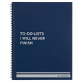 Personalized TO DO List Spiral Notebook (large) | Blue